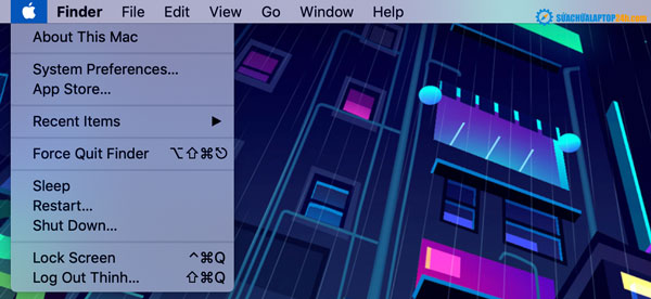 Cách tắt máy cho Macbook